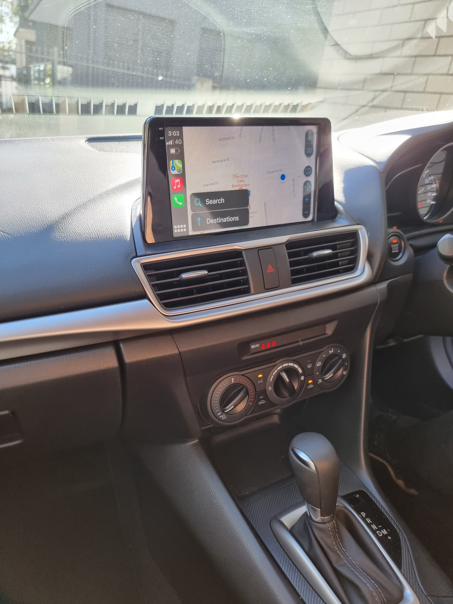 MAZDA 3 2013-2017 - PREMIUM HEAD UNIT UPGRADE KIT: RADIO INFOTAINMENT SYSTEM WITH WIRED & WIRELESS APPLE CARPLAY AND ANDROID AUTO COMPATIBILITY