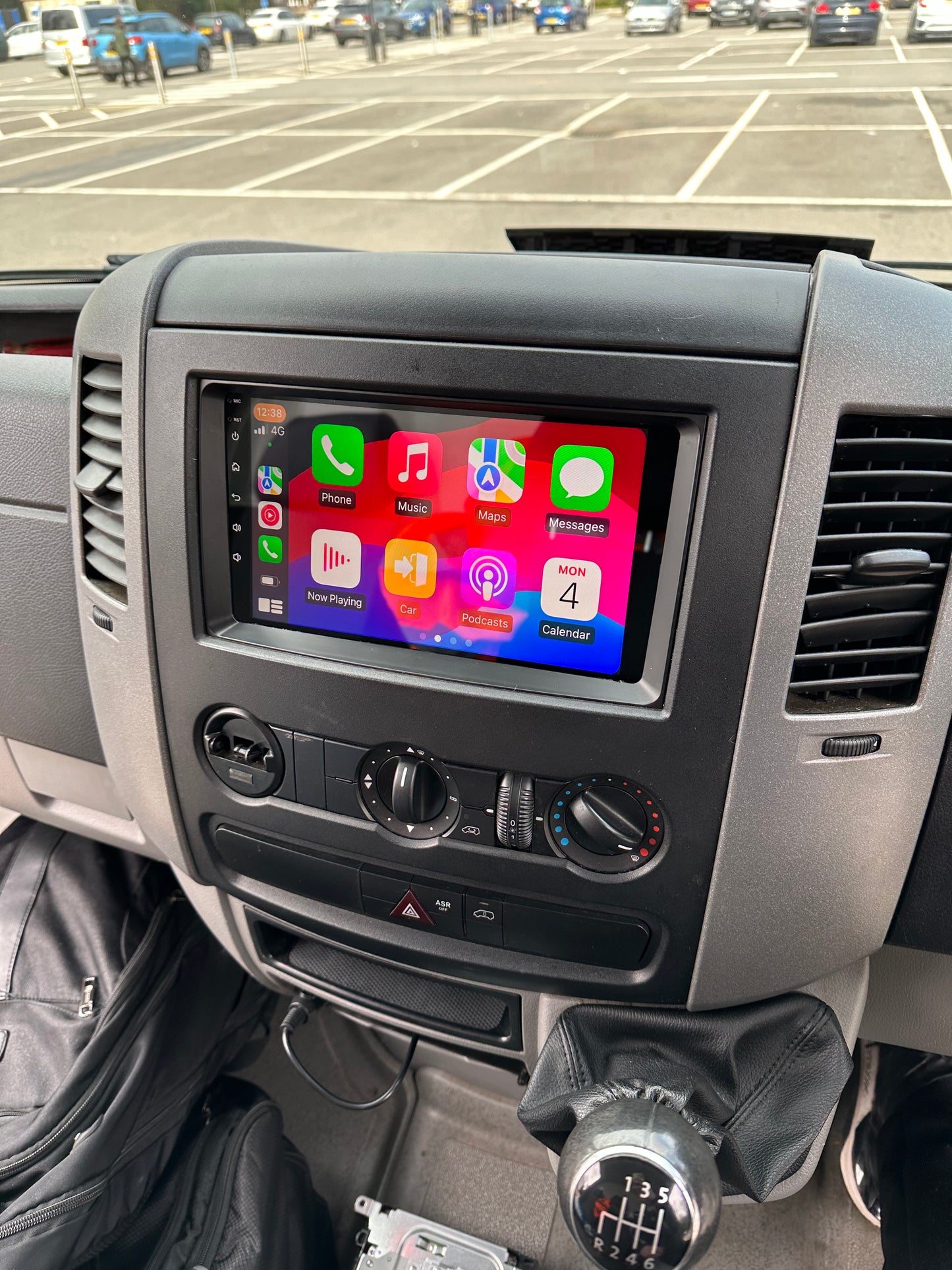 Apple CarPlay satnav screen for the Sprinter
