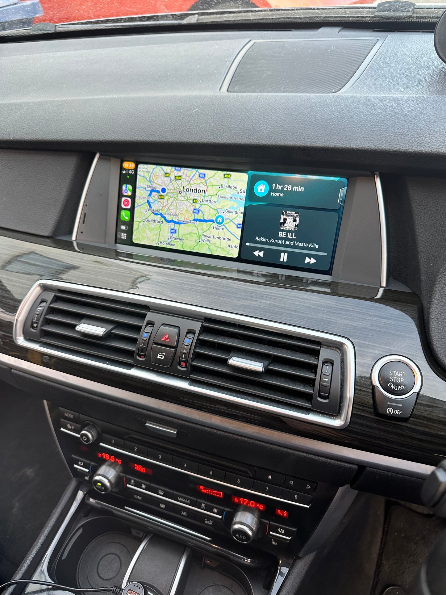 BMW 5 SERIES 2011-2017 F10/F11 Wireless Apple CarPlay/Android Auto Touchscreen