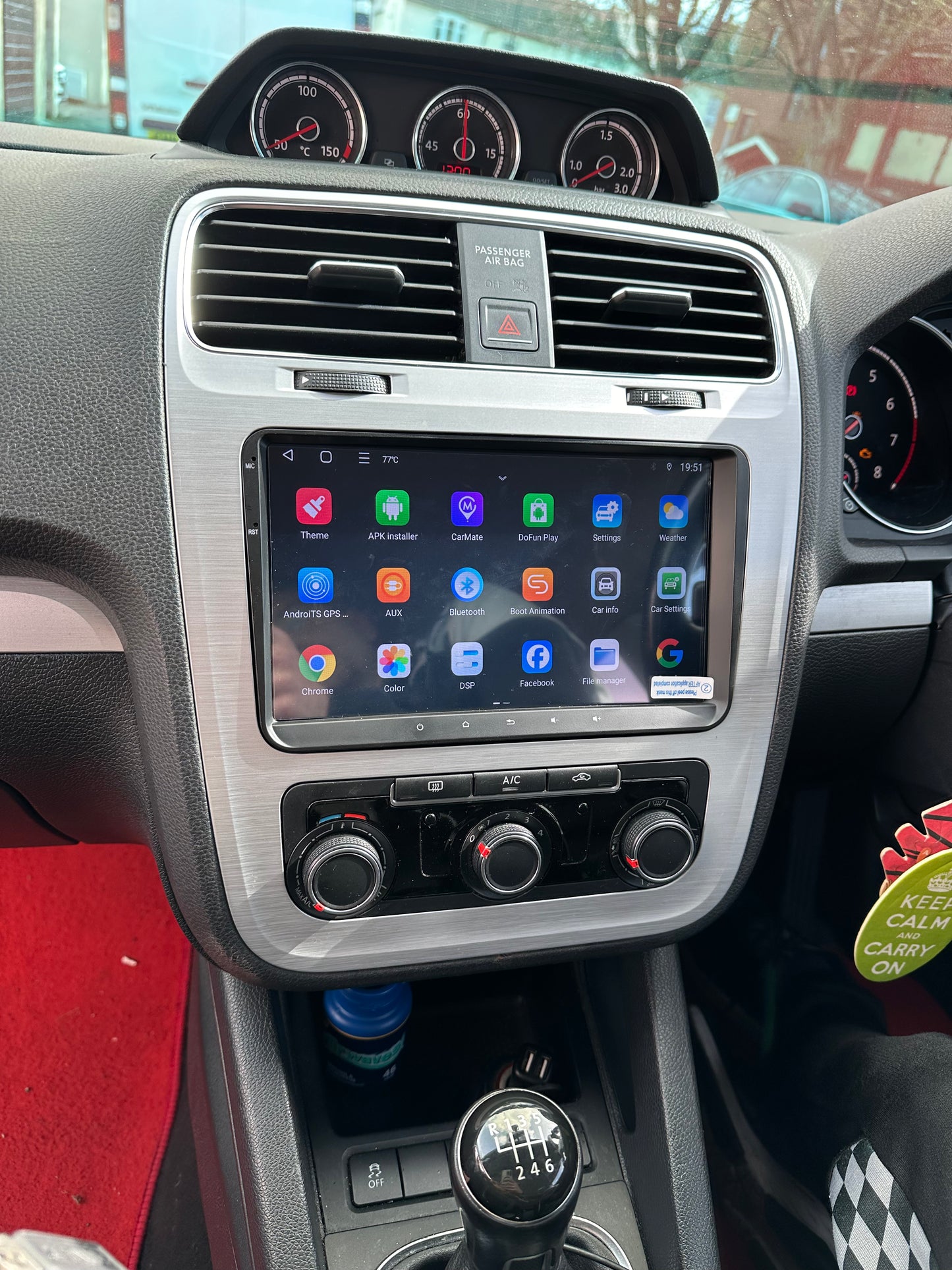 VOLKSWAGEN VW SCIROCCO 2008-2017 - PREMIUM HEAD UNIT UPGRADE KIT: RADIO INFOTAINMENT SYSTEM WITH WIRED & WIRELESS APPLE CARPLAY AND ANDROID AUTO COMPATIBILITY