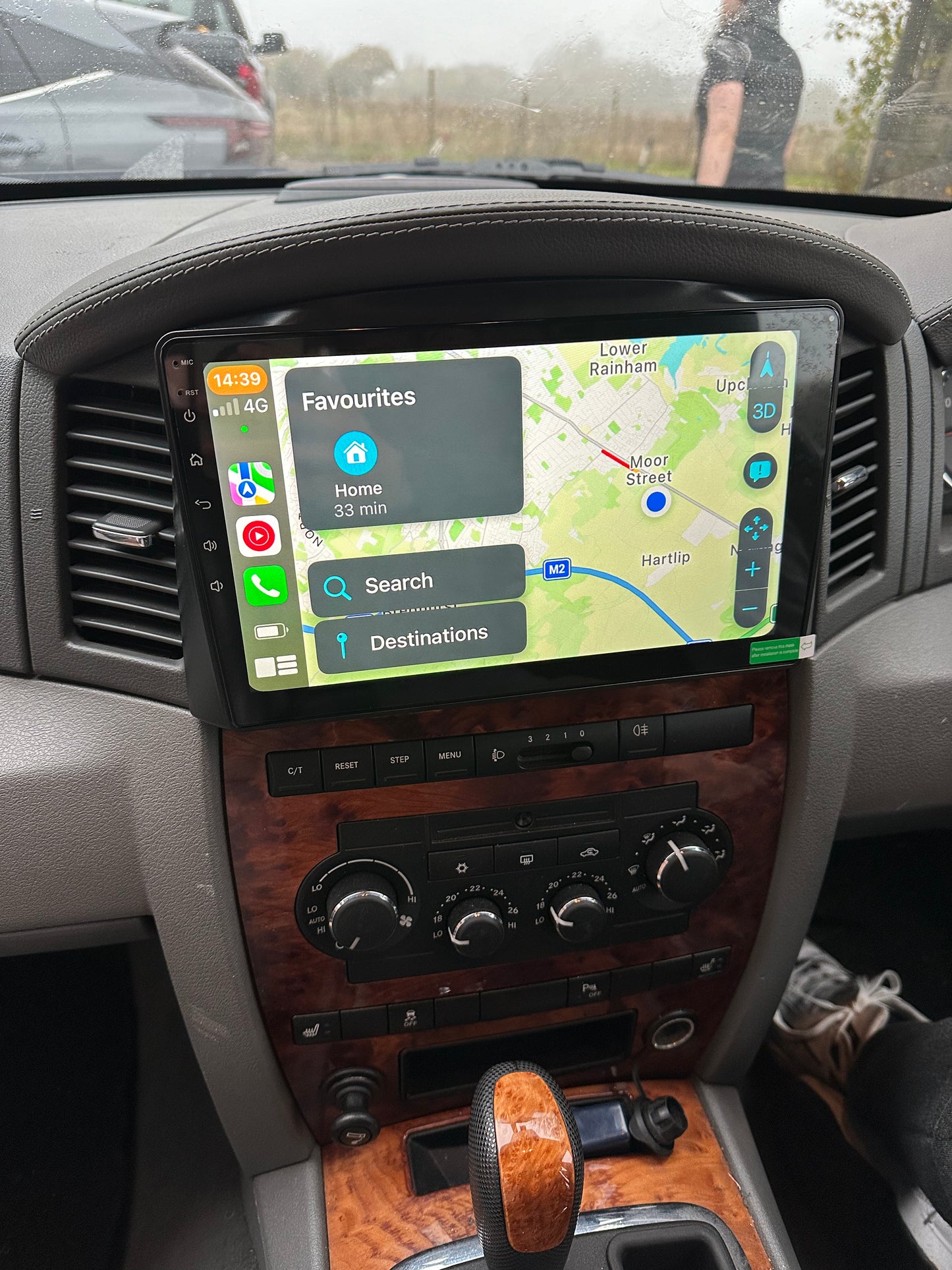 Jeep Grand Cherokee 2004-2007 Wireless Apple CarPlay/Android Auto Upgrade Kit