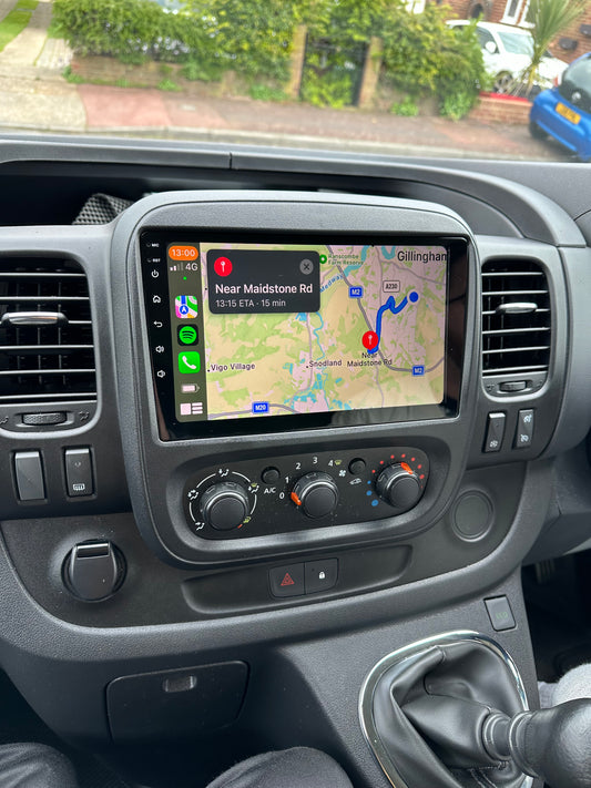 VAUXHALL VIVARO 2014-2019 - PREMIUM HEAD UNIT UPGRADE KIT: RADIO INFOTAINMENT SYSTEM WITH WIRED & WIRELESS APPLE CARPLAY AND ANDROID AUTO COMPATIBILITY