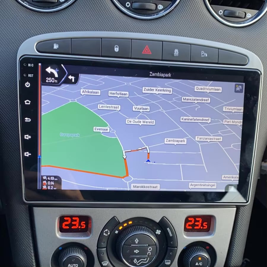 PEUGEOT RCZ 2008-2014 - PREMIUM HEAD UNIT UPGRADE KIT: RADIO INFOTAINMENT SYSTEM WITH WIRED & WIRELESS APPLE CARPLAY AND ANDROID AUTO COMPATIBILITY