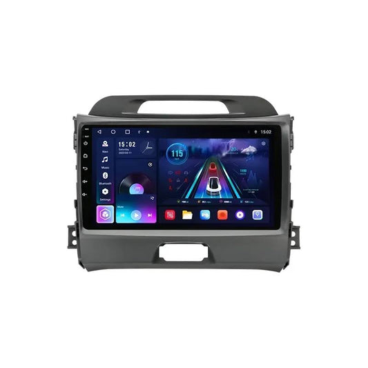 KIA SPORTAGE 2010-2016 - PREMIUM HEAD UNIT UPGRADE KIT: RADIO INFOTAINMENT SYSTEM WITH WIRED & WIRELESS APPLE CARPLAY AND ANDROID AUTO COMPATIBILITY