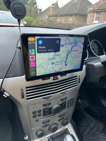 VAUXHALL ASTRA H/I 2004-2010 - PREMIUM HEAD UNIT UPGRADE KIT: RADIO INFOTAINMENT SYSTEM WITH WIRED & WIRELESS APPLE CARPLAY AND ANDROID AUTO COMPATIBILITY