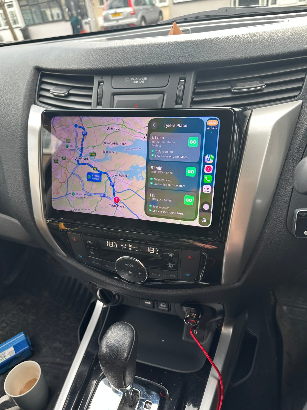Nissan Navara 2015-2023 Wireless Apple CarPlay Upgrade Kit