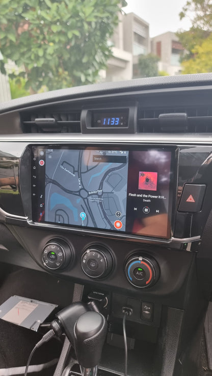 TOYOTA AURIS/COROLLA SALOON 2013-2016 - PREMIUM HEAD UNIT UPGRADE KIT: RADIO INFOTAINMENT SYSTEM WITH WIRED & WIRELESS APPLE CARPLAY AND ANDROID AUTO COMPATIBILITY