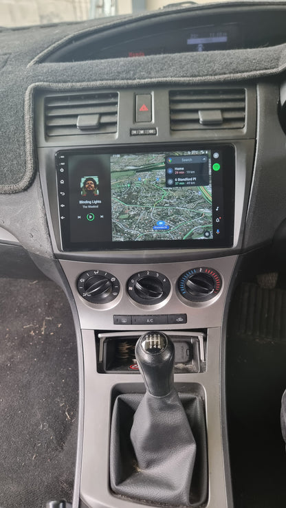 MAZDA 3 2010-2013 - PREMIUM HEAD UNIT UPGRADE KIT: RADIO INFOTAINMENT SYSTEM WITH WIRED & WIRELESS APPLE CARPLAY AND ANDROID AUTO COMPATIBILITY