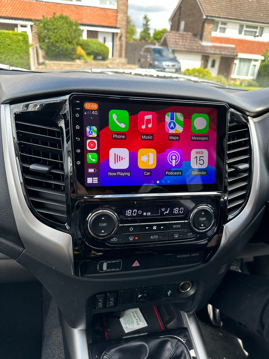 MITSUBISHI L200 2016-2020 - PREMIUM HEAD UNIT UPGRADE KIT: RADIO INFOTAINMENT SYSTEM WITH WIRED & WIRELESS APPLE CARPLAY AND ANDROID AUTO COMPATIBILITY