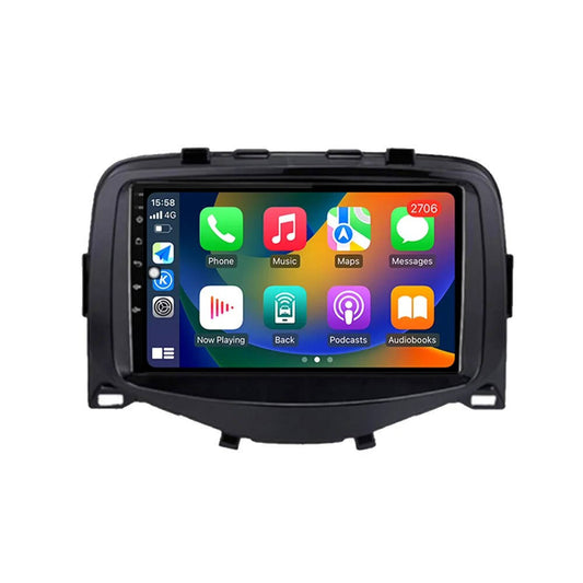 PEUGEOT 108 2015-2020 - PREMIUM HEAD UNIT UPGRADE KIT: RADIO INFOTAINMENT SYSTEM WITH WIRED & WIRELESS APPLE CARPLAY AND ANDROID AUTO COMPATIBILITY