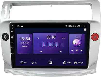 CITROEN C4 2004-2009 - PREMIUM HEAD UNIT UPGRADE KIT: RADIO INFOTAINMENT SYSTEM WITH WIRED & WIRELESS APPLE CARPLAY AND ANDROID AUTO COMPATIBILITY