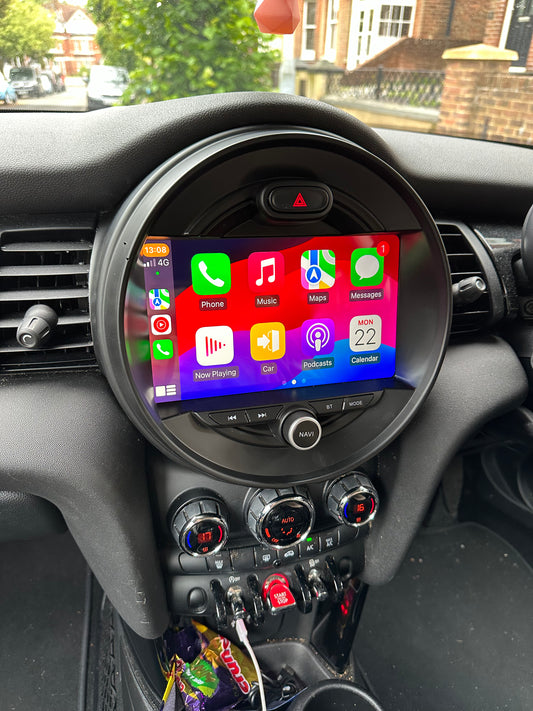 MINI COOPER - PREMIUM HEAD UNIT UPGRADE KIT: RADIO INFOTAINMENT SYSTEM WITH WIRED & WIRELESS APPLE CARPLAY AND ANDROID AUTO COMPATIBILITY