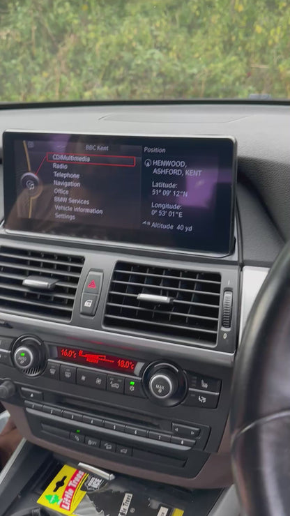 BMW X5/X6 2008-2013 E70 Wireless Apple CarPlay/Android Auto Touchscreen Kit